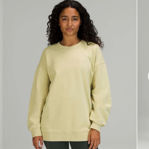 lululemon athletica Sweaters - Lululemon Perfectly Oversized Crew Dew Green